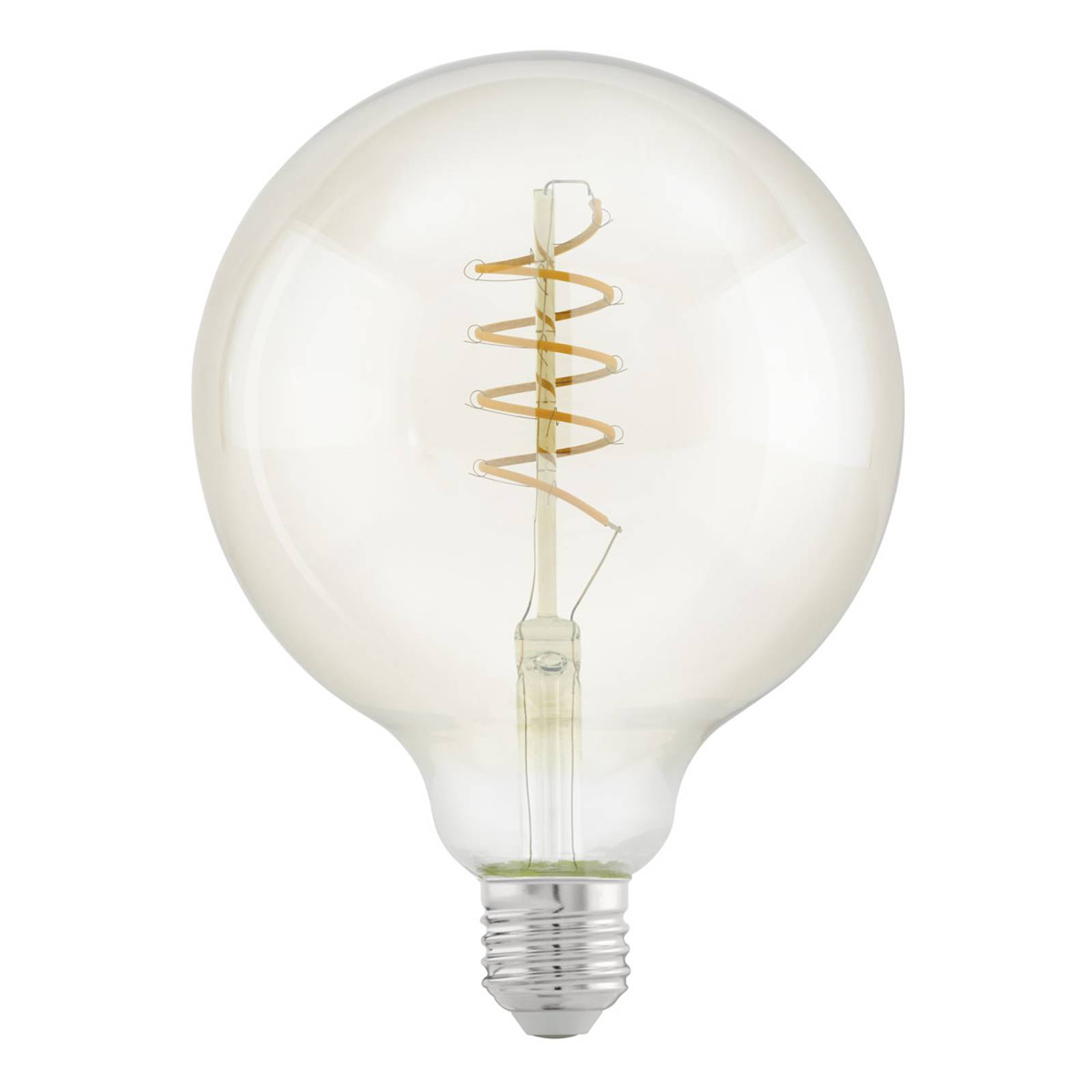 LED-globe-lamppu E27 G125 4W Spiral, kirkas