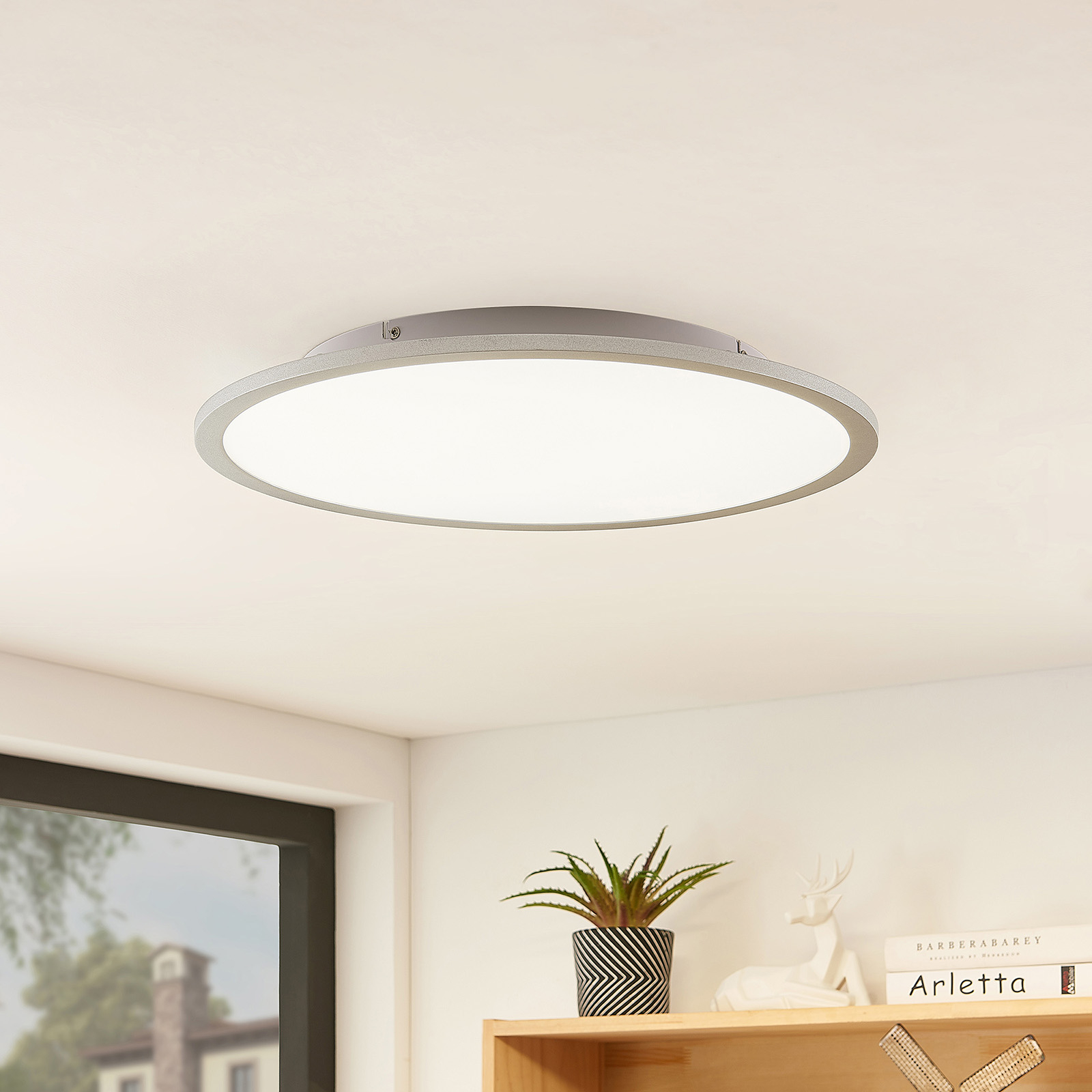 Lindby Narima -LED-kattovalo, 4 000 K, Ø 50 cm
