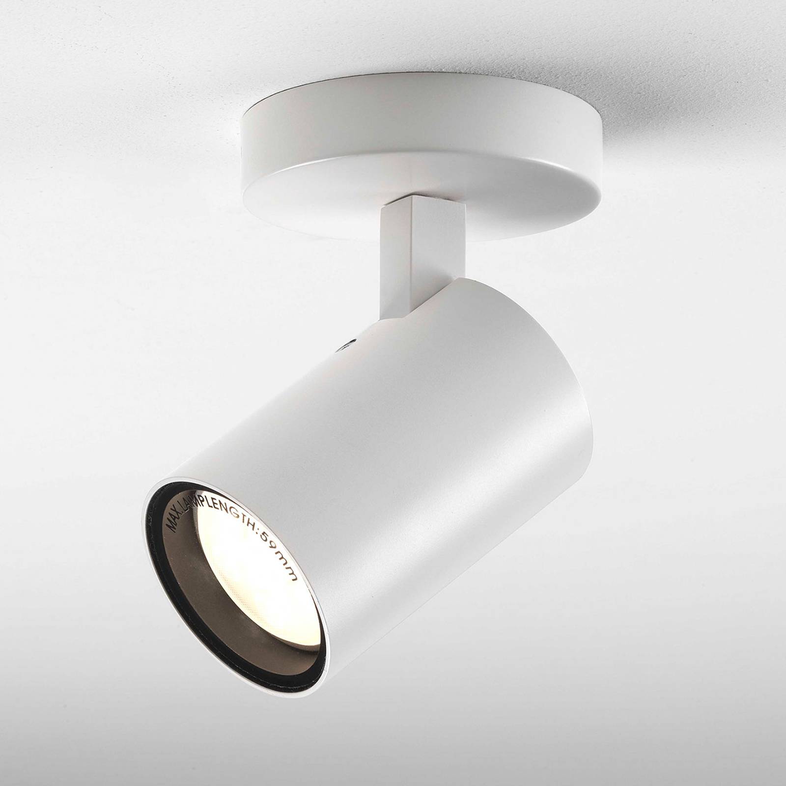 Astro Aqua Single LED-kattovalaisin, valkoinen