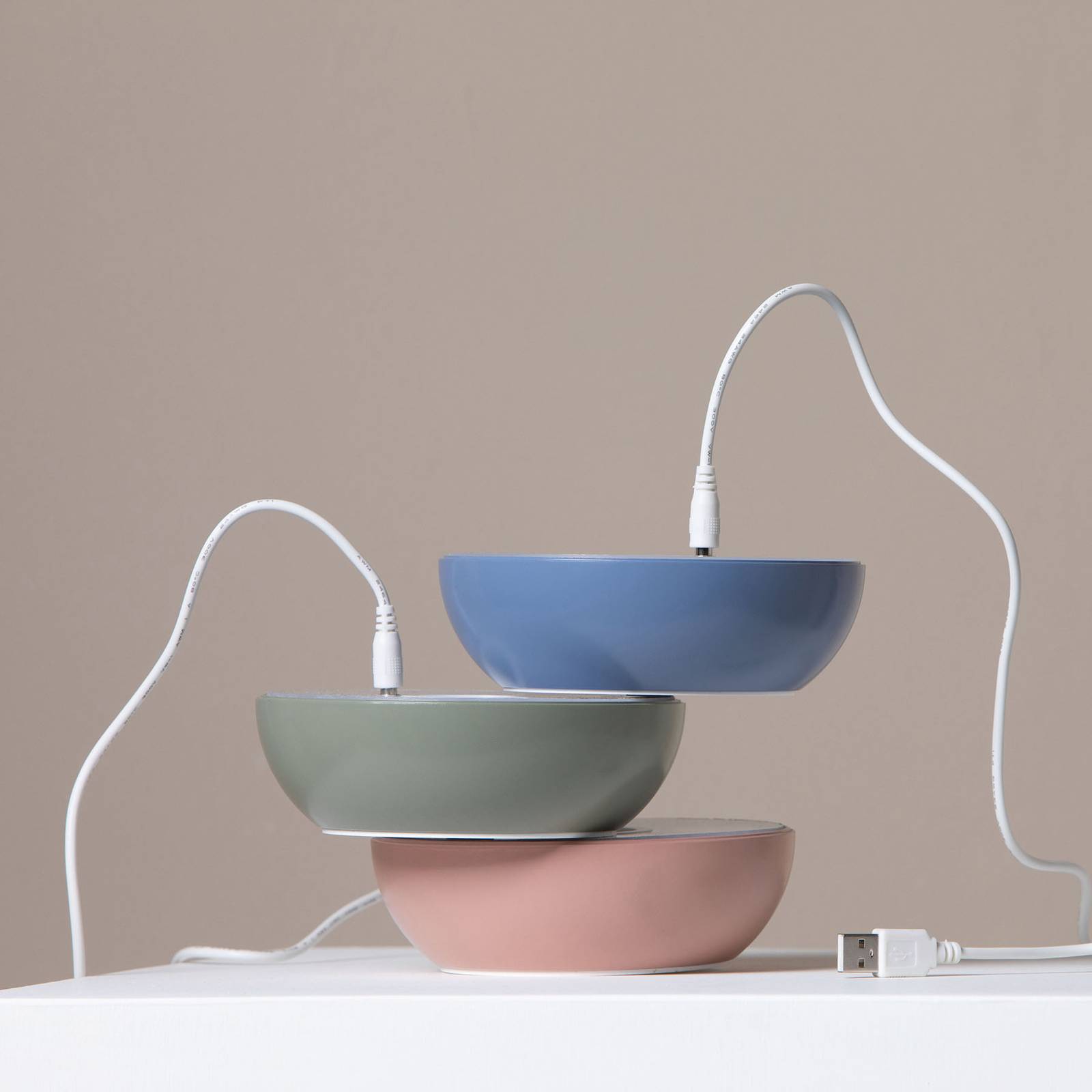 Axolight Float LED-designer-pöytälamppu, malva