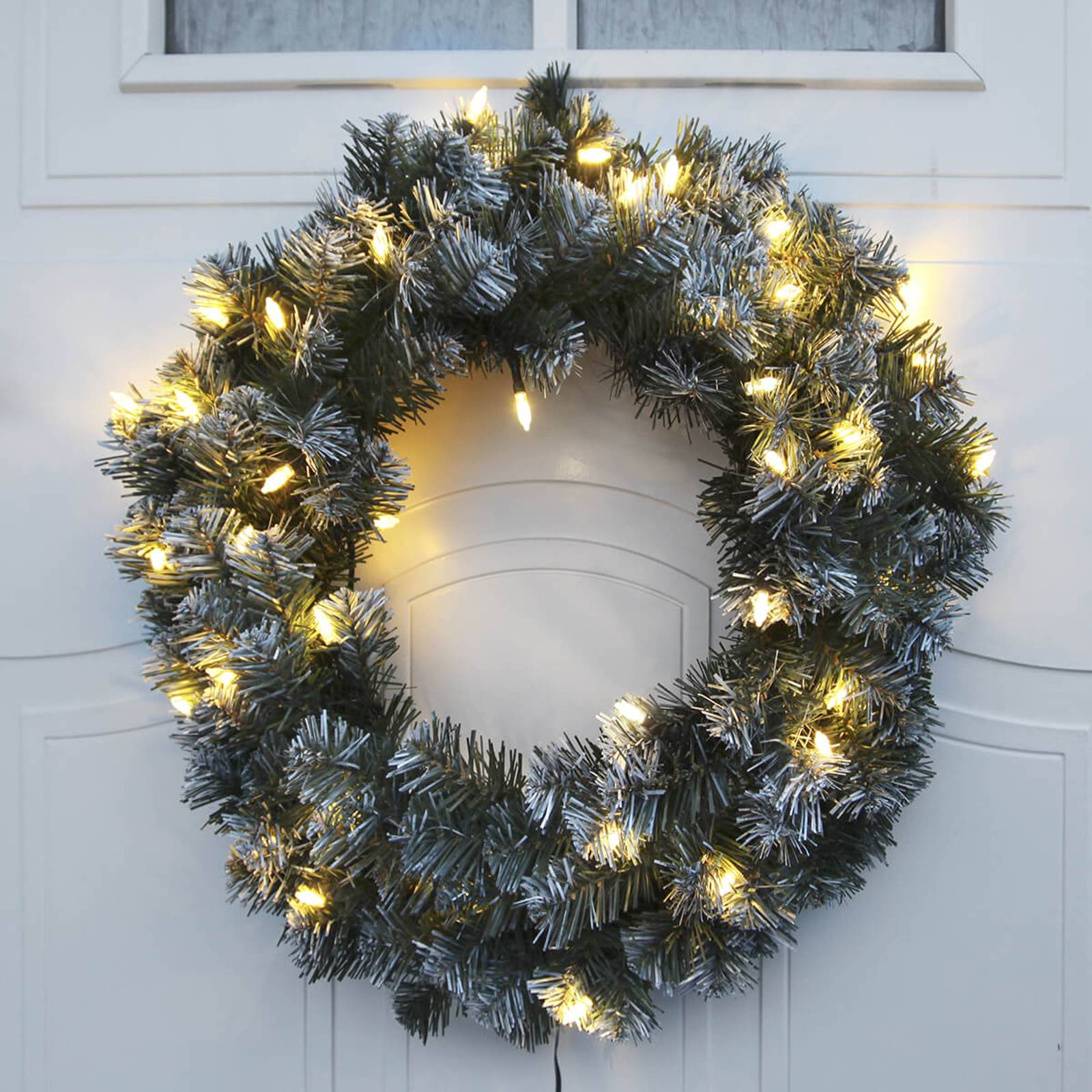 Edmonton-kranssi 30 LED-valolla, 50 cm