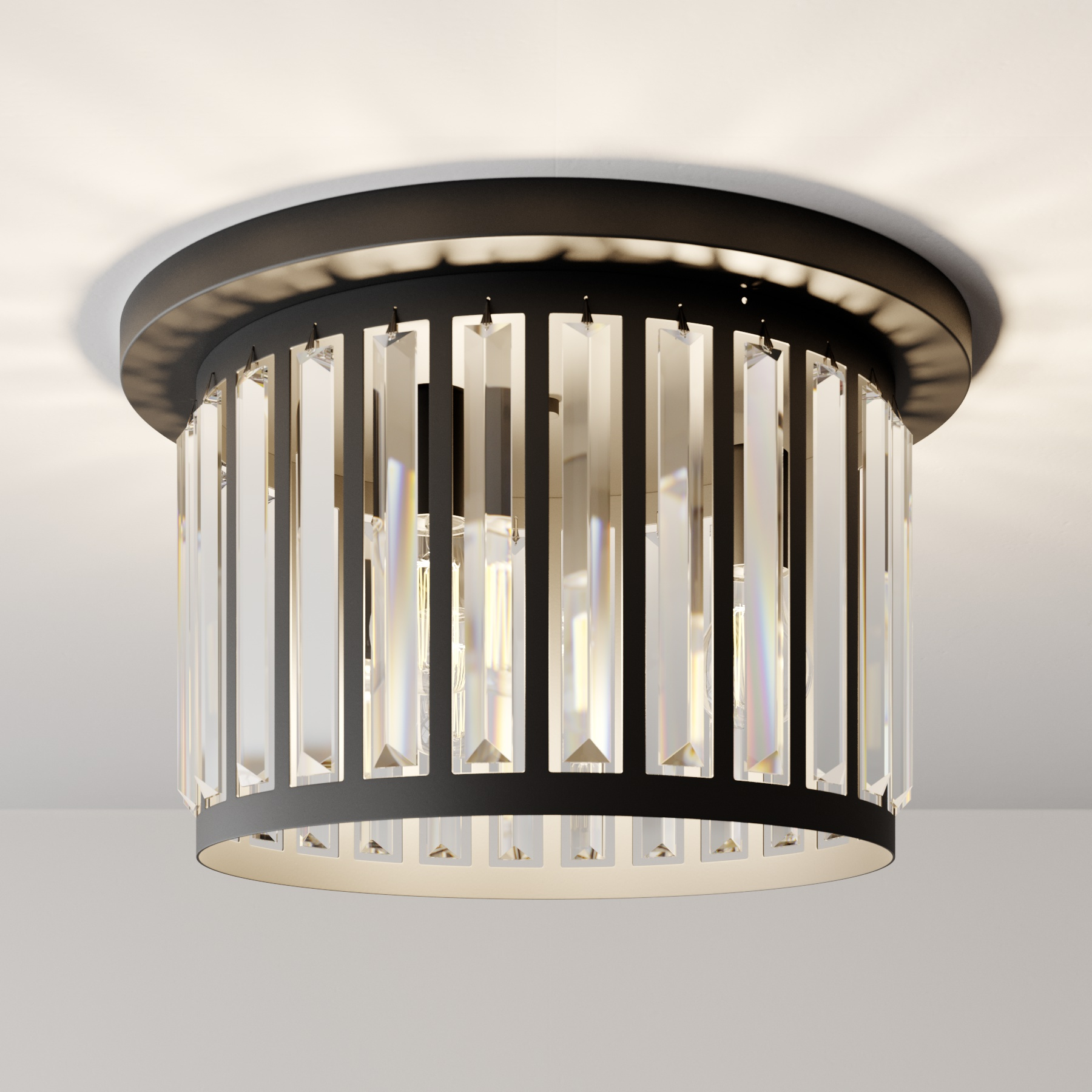 Kattovalaisin Elevato, Ø 44 cm, musta