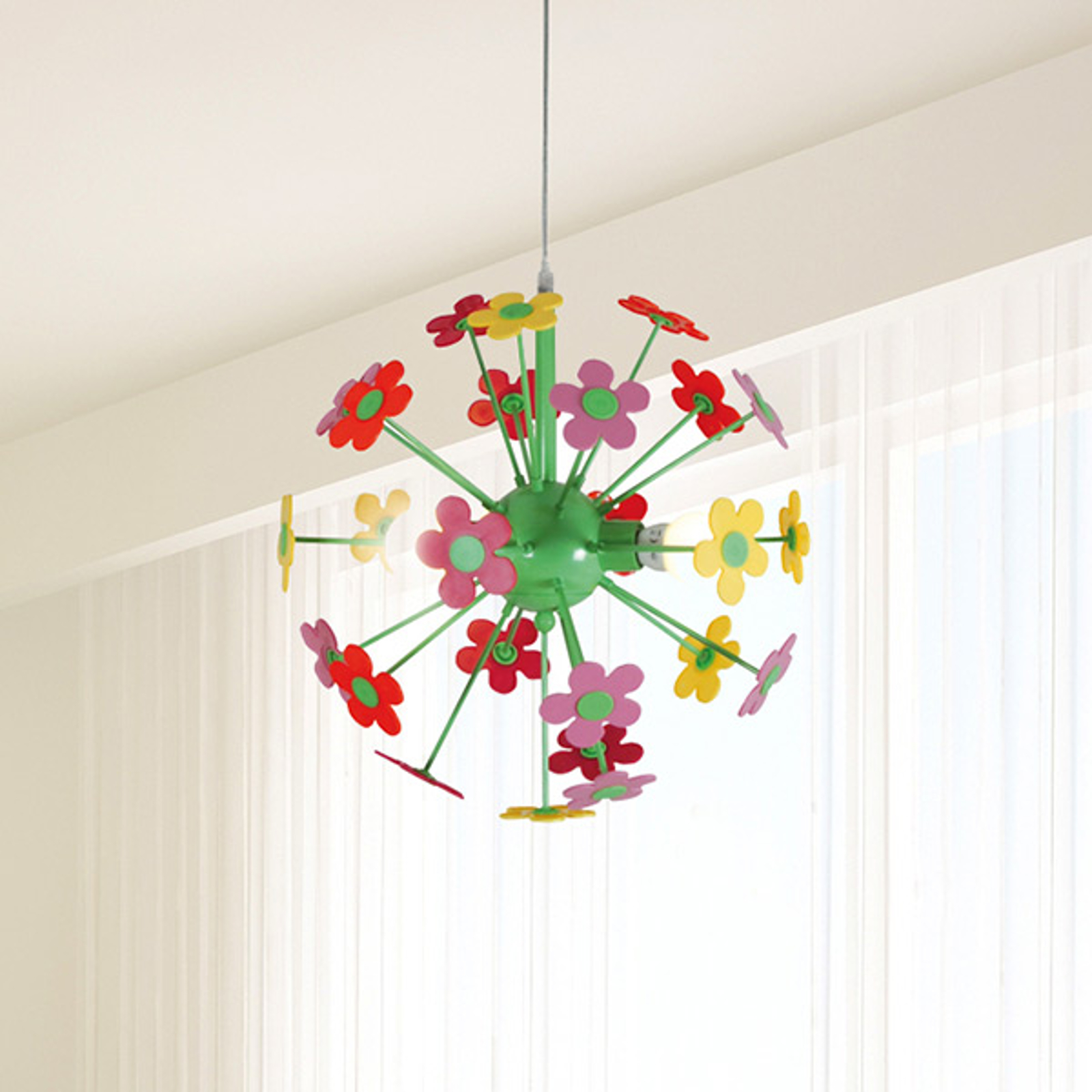 Riippuvalaisin Flower, värikkäät kukat