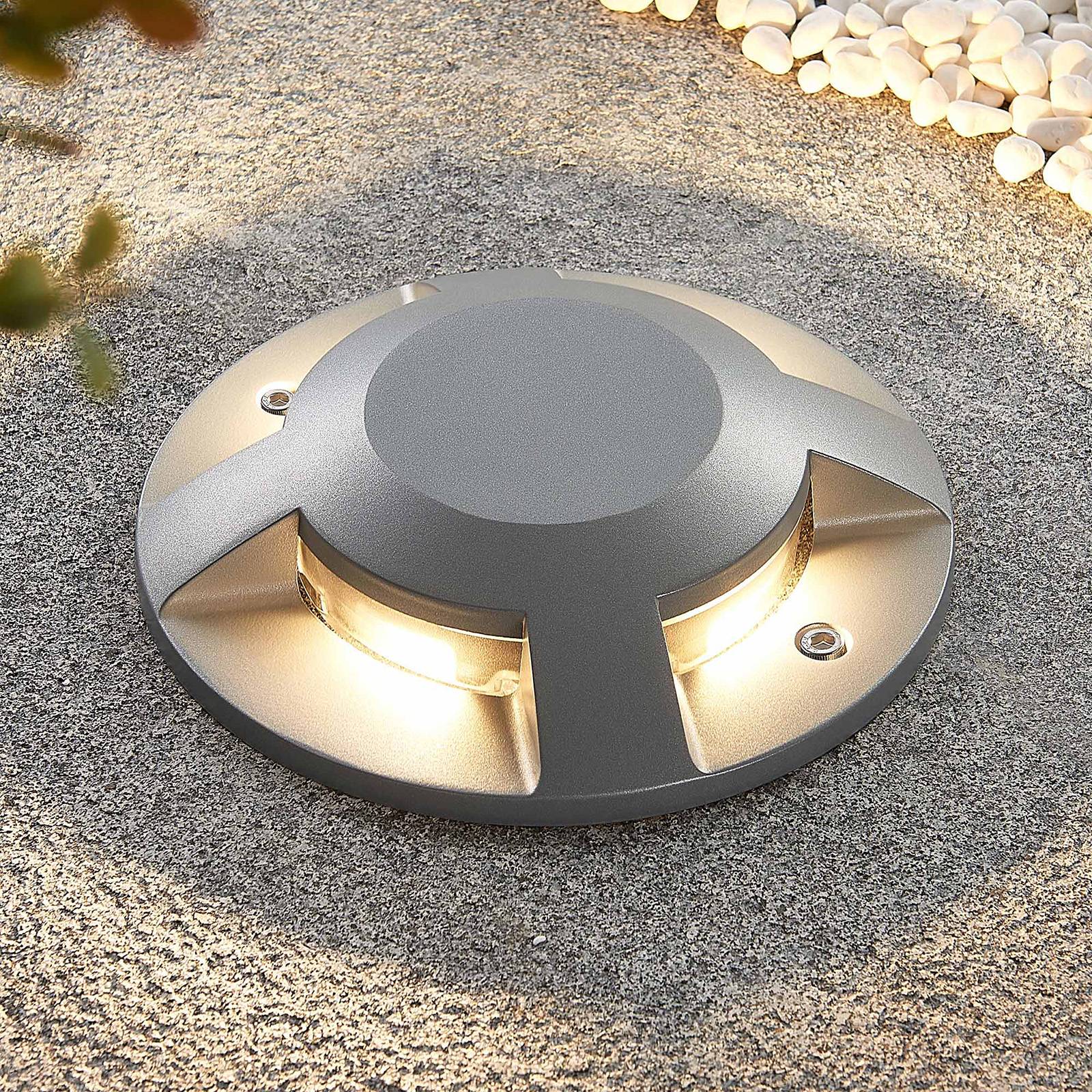 Lucande Jeffrey LED-lattiaspotti, 4-lamp.
