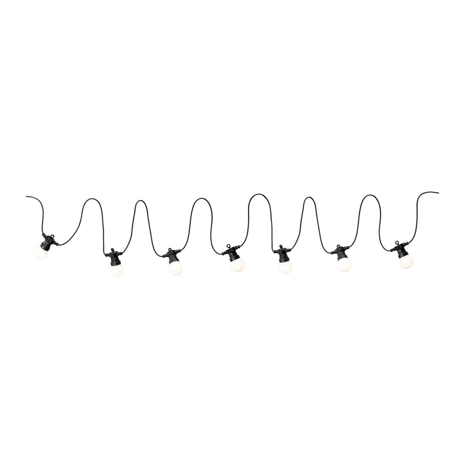 Paulmann Plug & Shine -LED-valoketju Globe 7x0,2 W