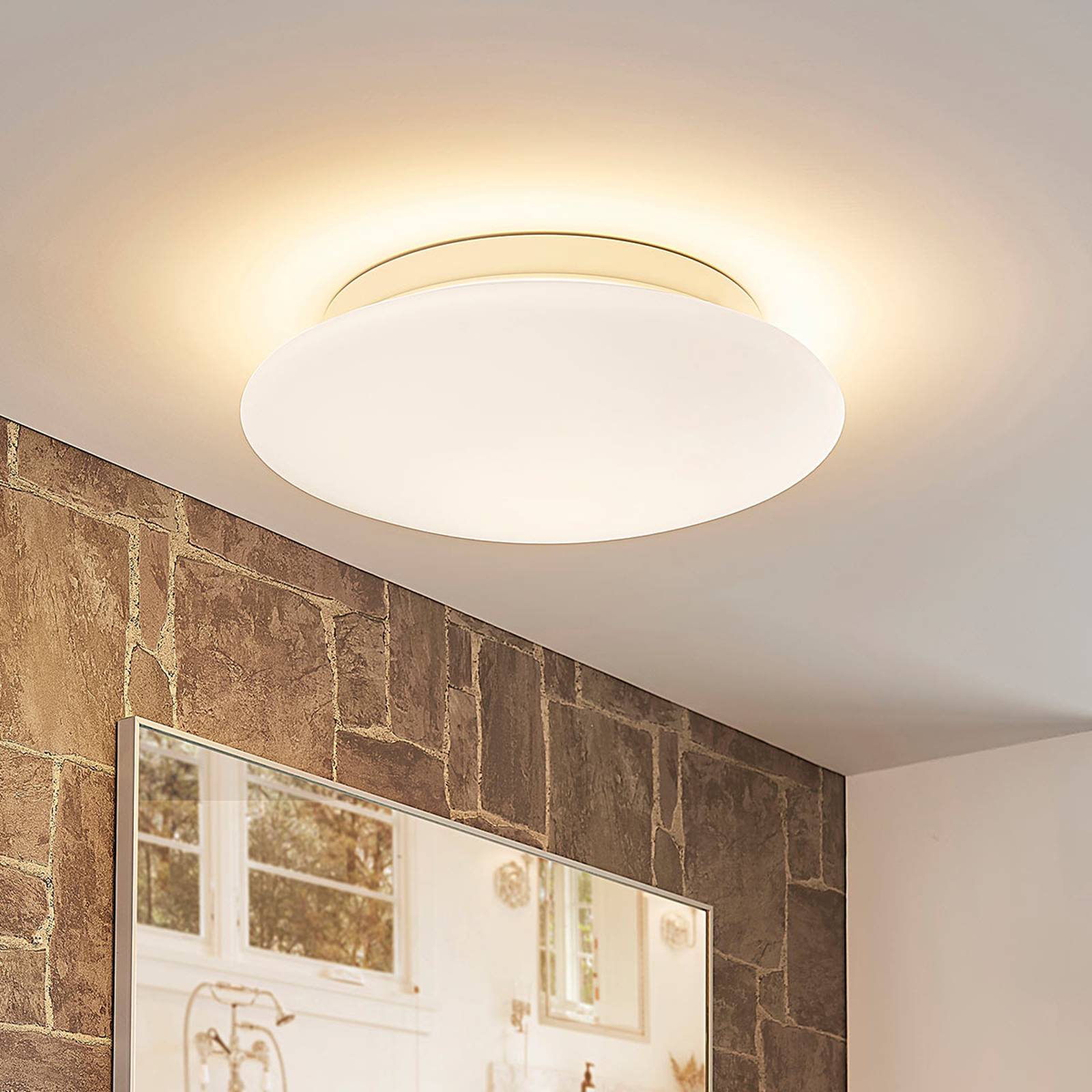 Toan – valkoinen LED-lasikattovalaisin IP44