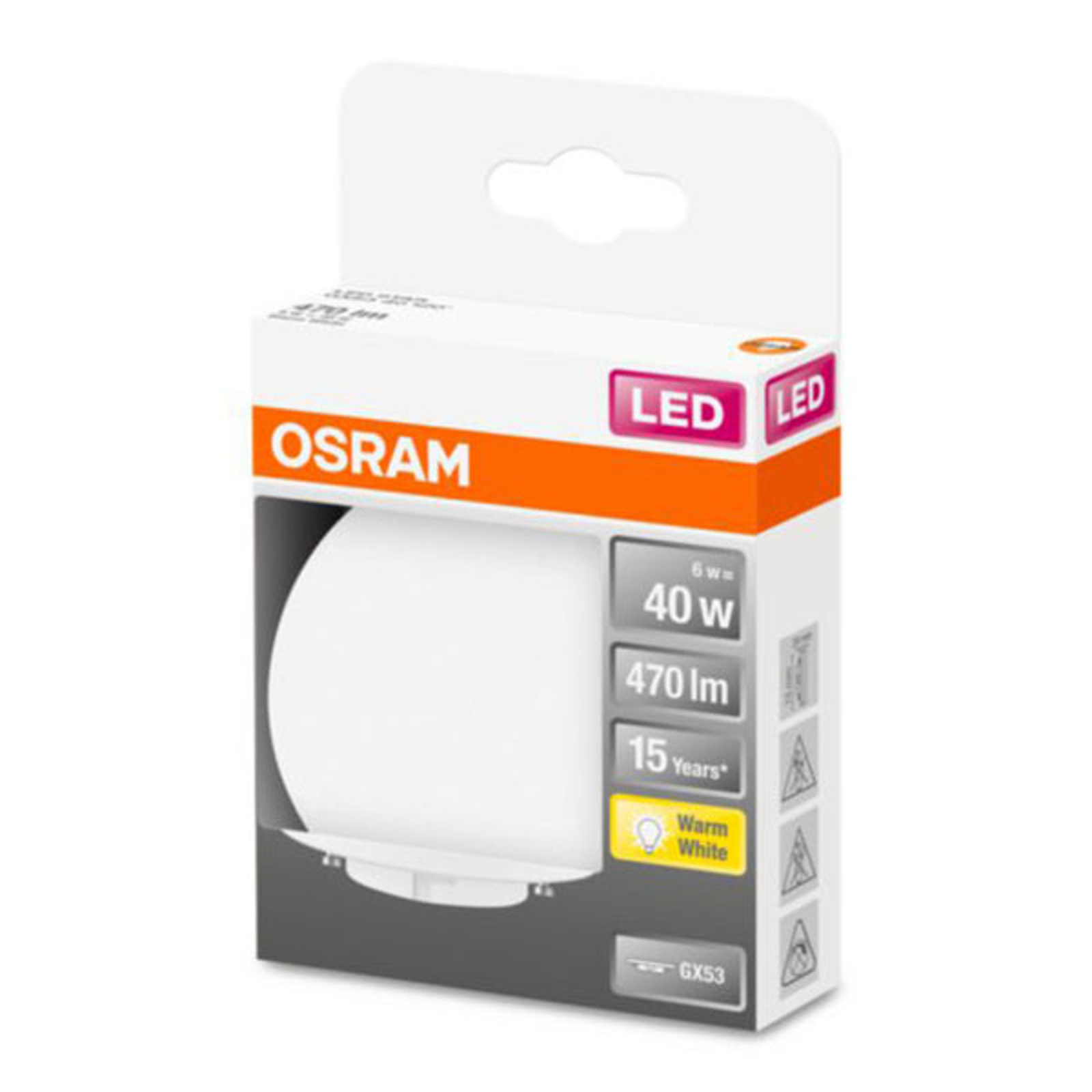 OSRAM Star Special -LED-lamppu GX53 4,9W 2 700 K