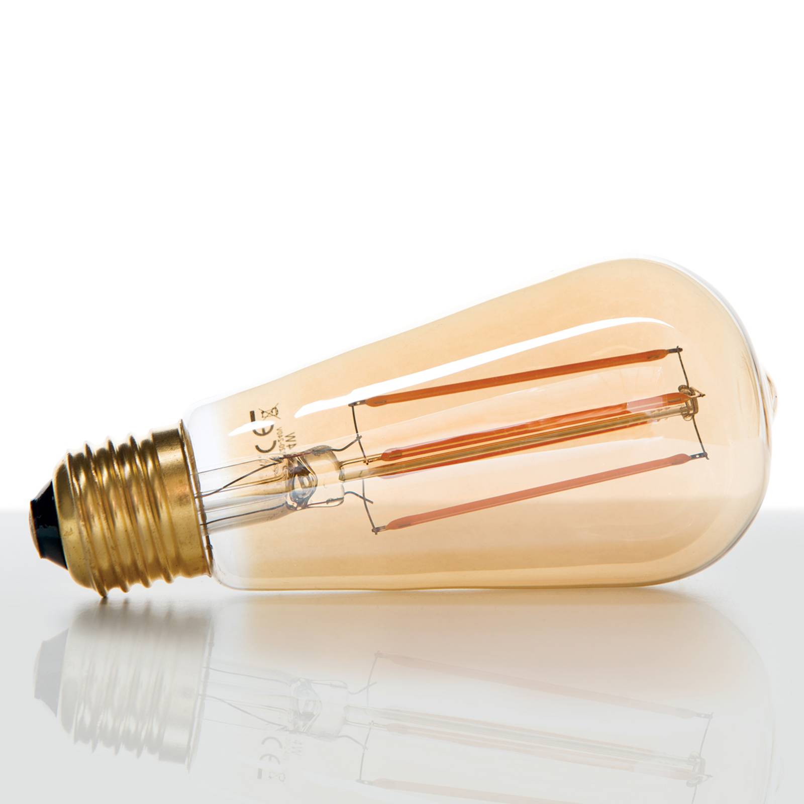 E27 4 W 822 LED-rustiikkilamppu