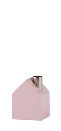 Koriste-esine Talo Puu/Rosa 6 cm