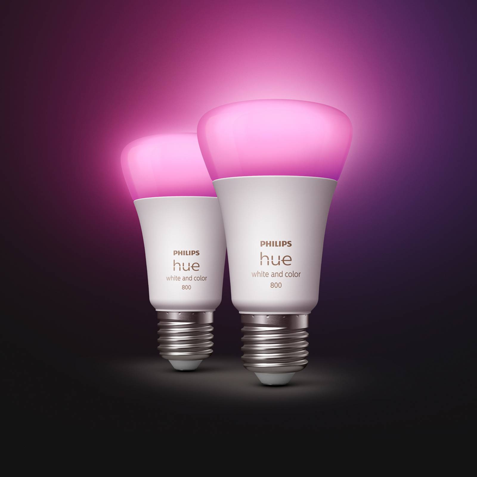 Philips Hue White & Color Ambiance 9W E27, 2 kpl