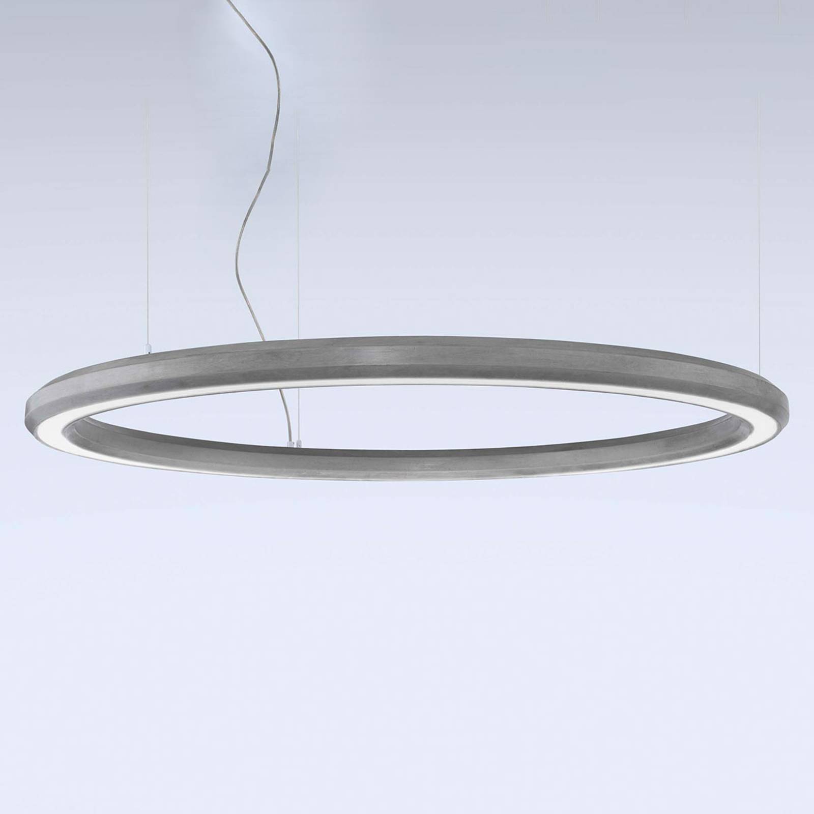 LED-riippuvalaisin Materica, ala, Ø 120 cm betoni