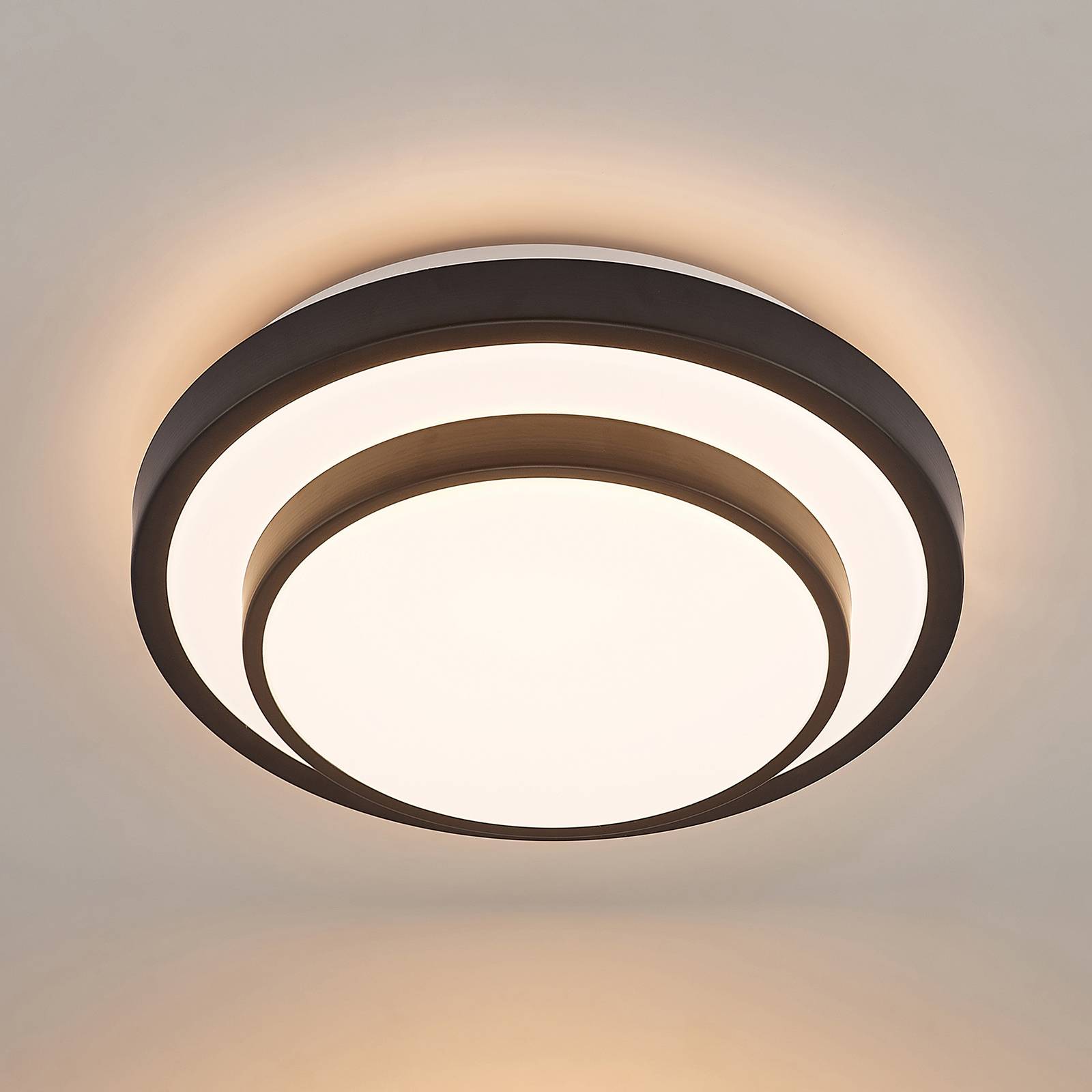 Lindby Youri -LED-kattovalaisin, 29,5 cm