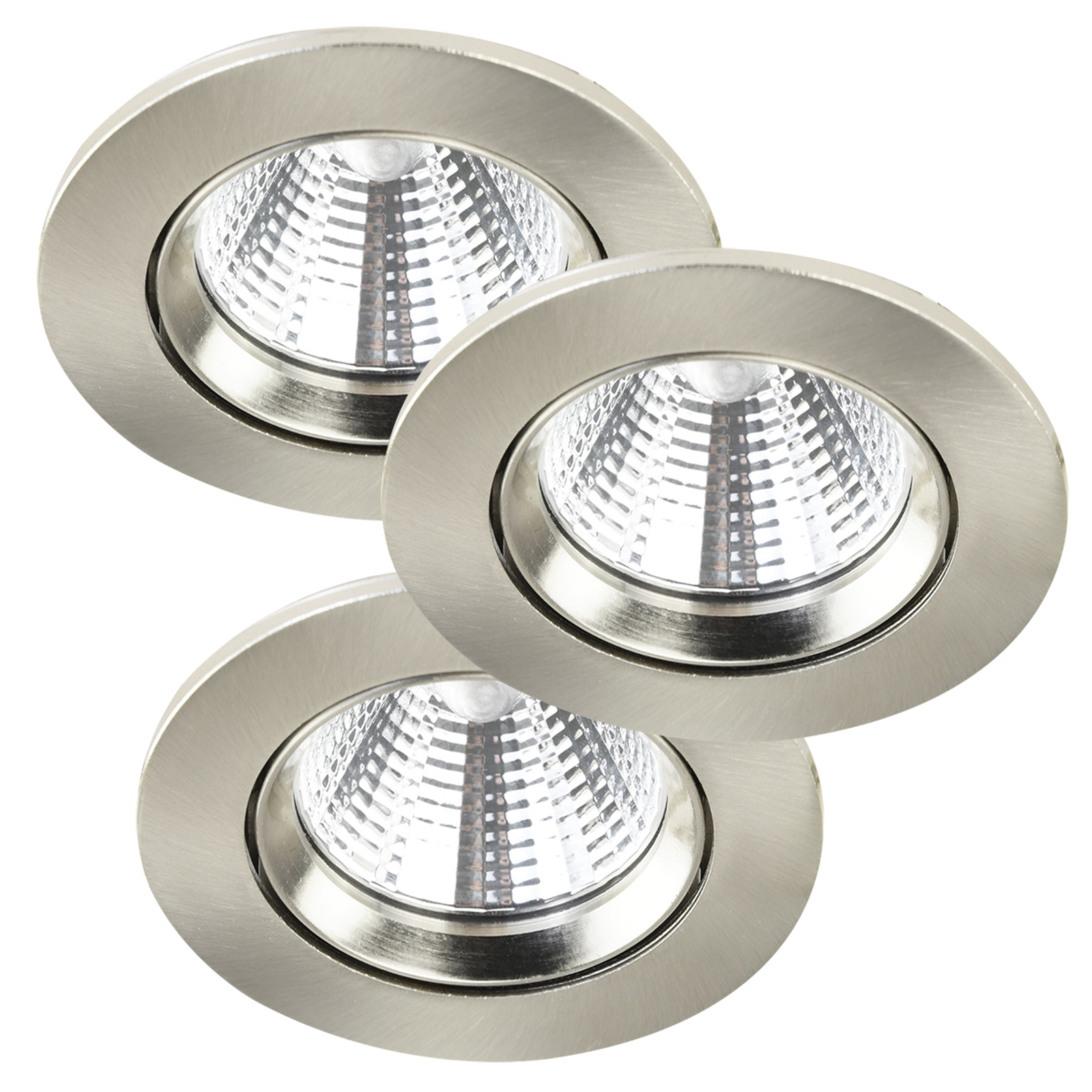 LED-kattouppovalaisin Freemont 2 700 K 3 kpl teräs