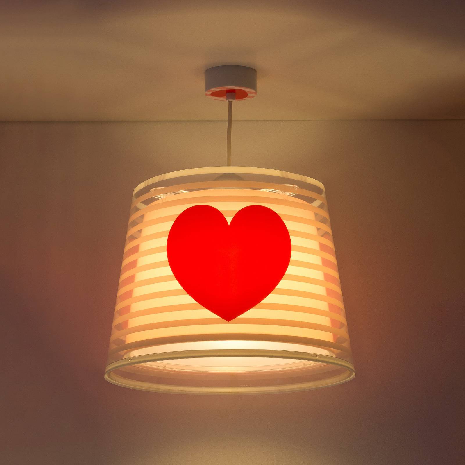Lasten riippuvalo Light Feeling, 1 lamppu, roosa