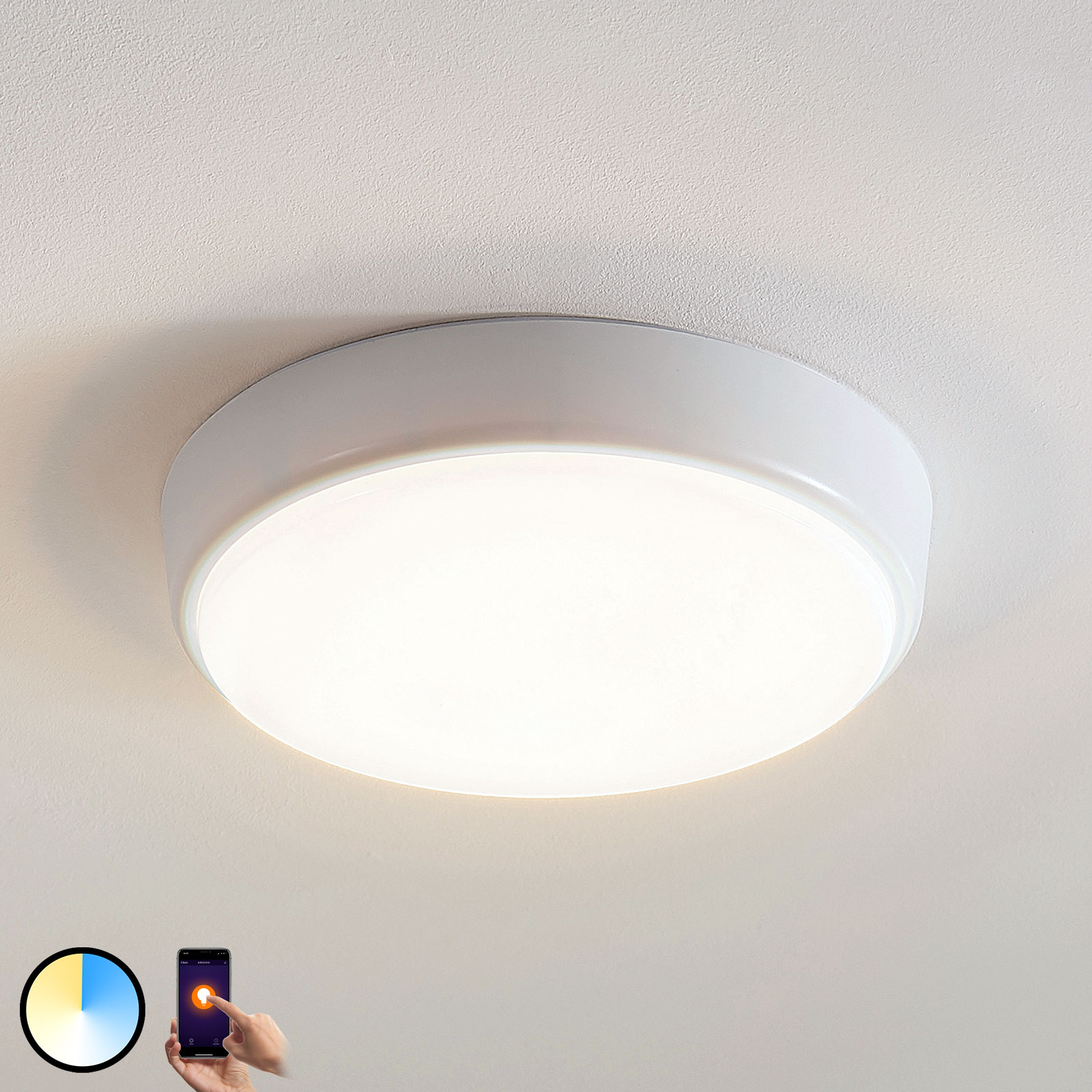 Arcchio Finn LED-kattovalaisin, säädettävä, 25 cm