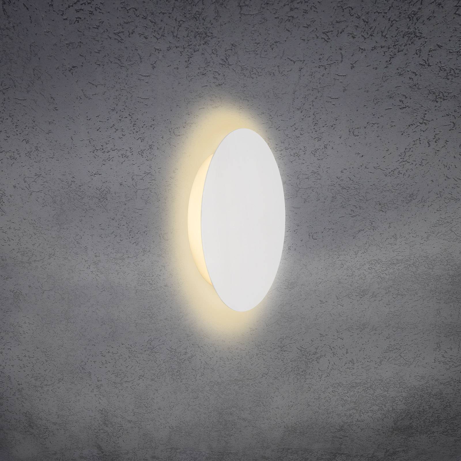 Escale Blade -LED-seinävalo mattavalkoinen Ø 24 cm