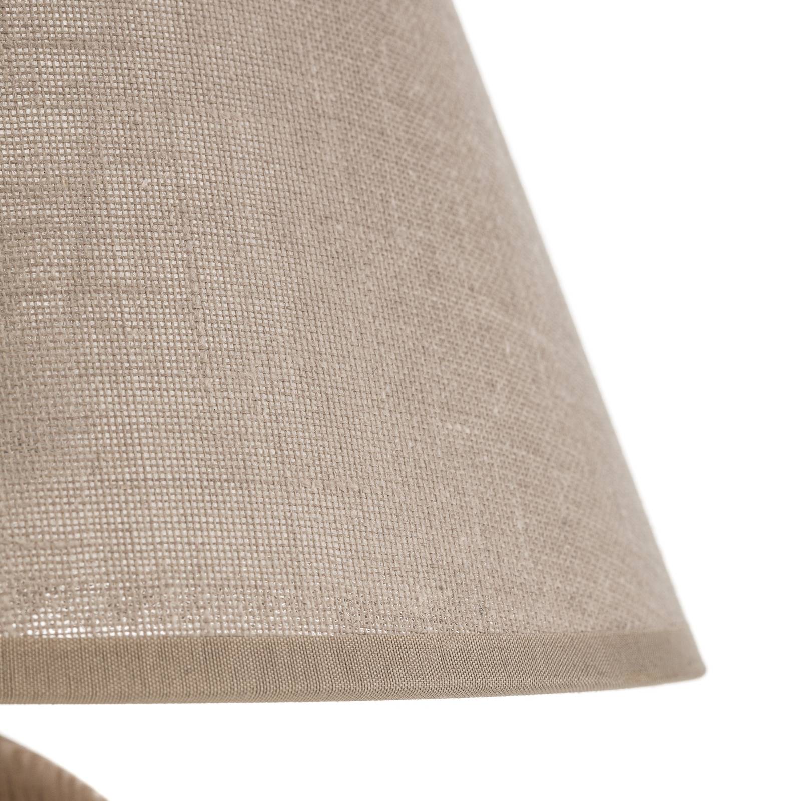 Pöytävalaisin Gill, puuta, beige varjostin