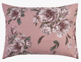 Photographic Floral sateng tyynyliina roosa