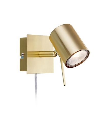 Hyssna LED Seinälamppu Messinki