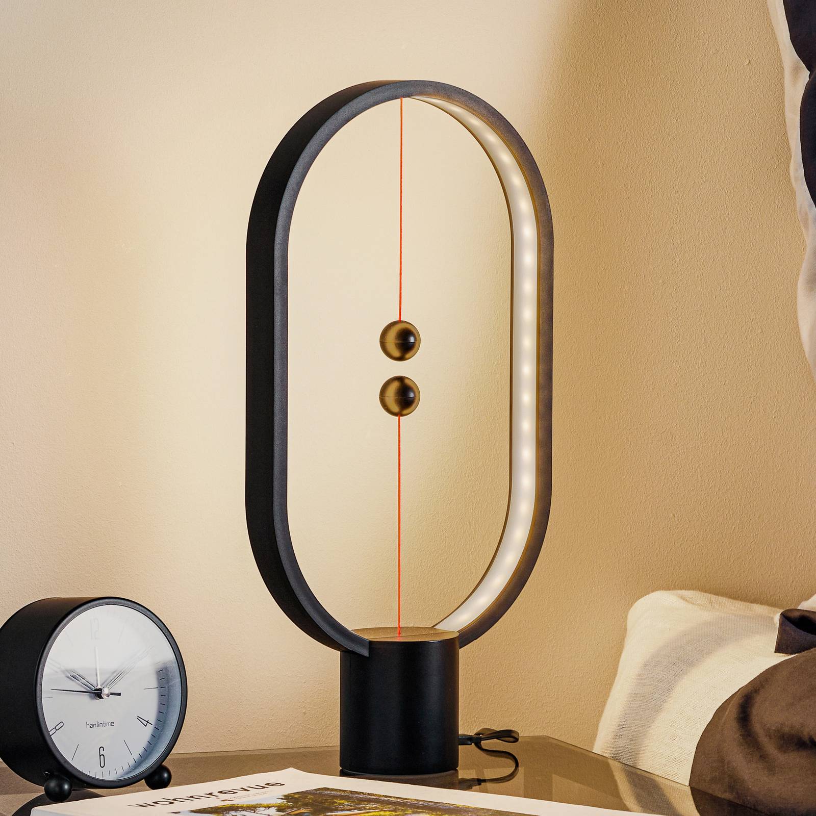 SEGULA Heng Balance LED-pöytälamppu, musta