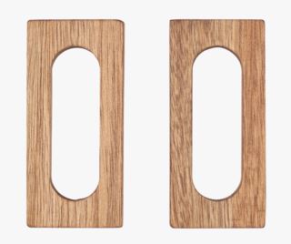 Wood servettirenkaat, 2 kpl ruskea