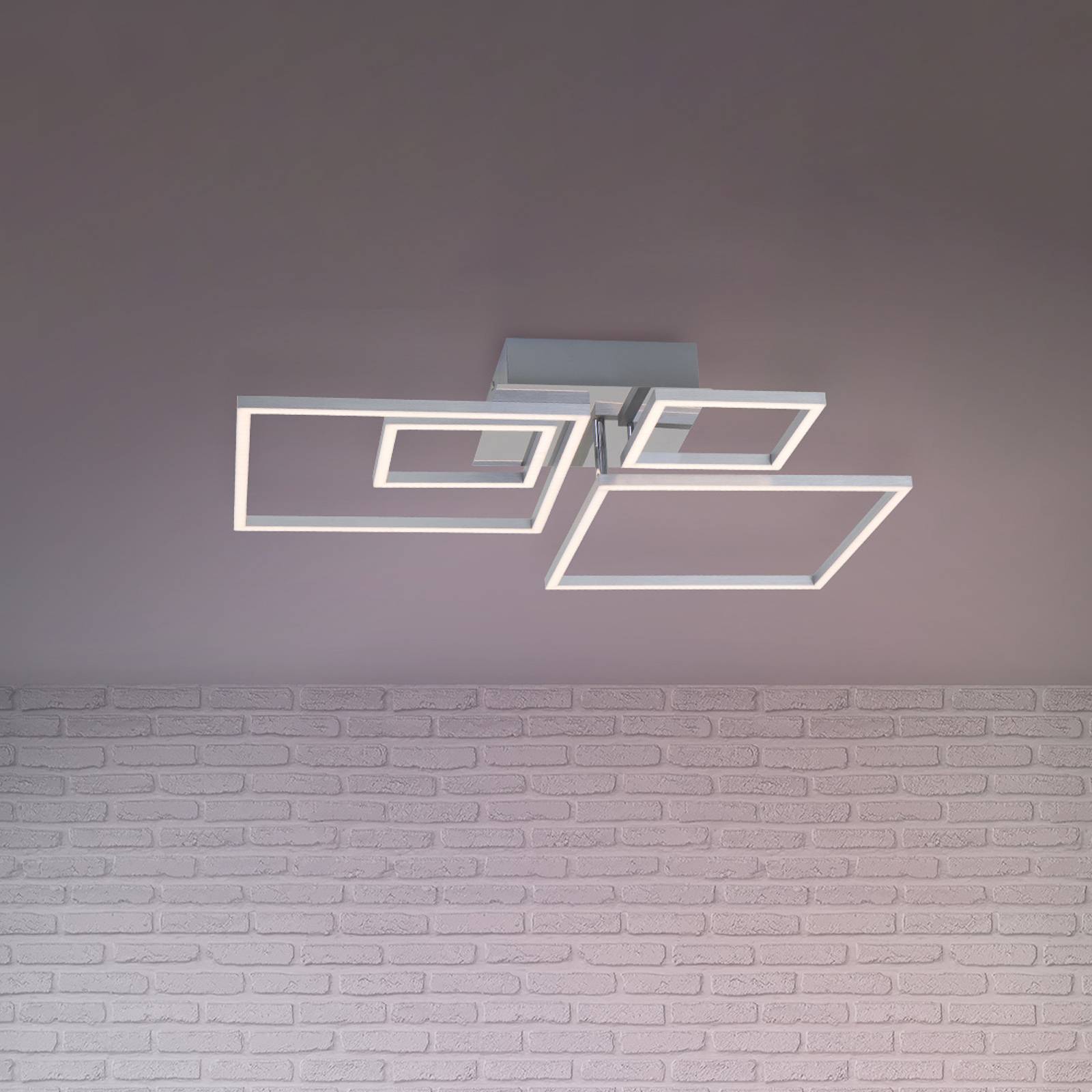 LED-kattovalaisin Frames 2 pientä / 2 isoa neliötä