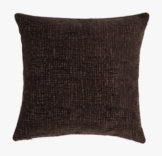 Chenille koristetyynynpäällinen ruskea