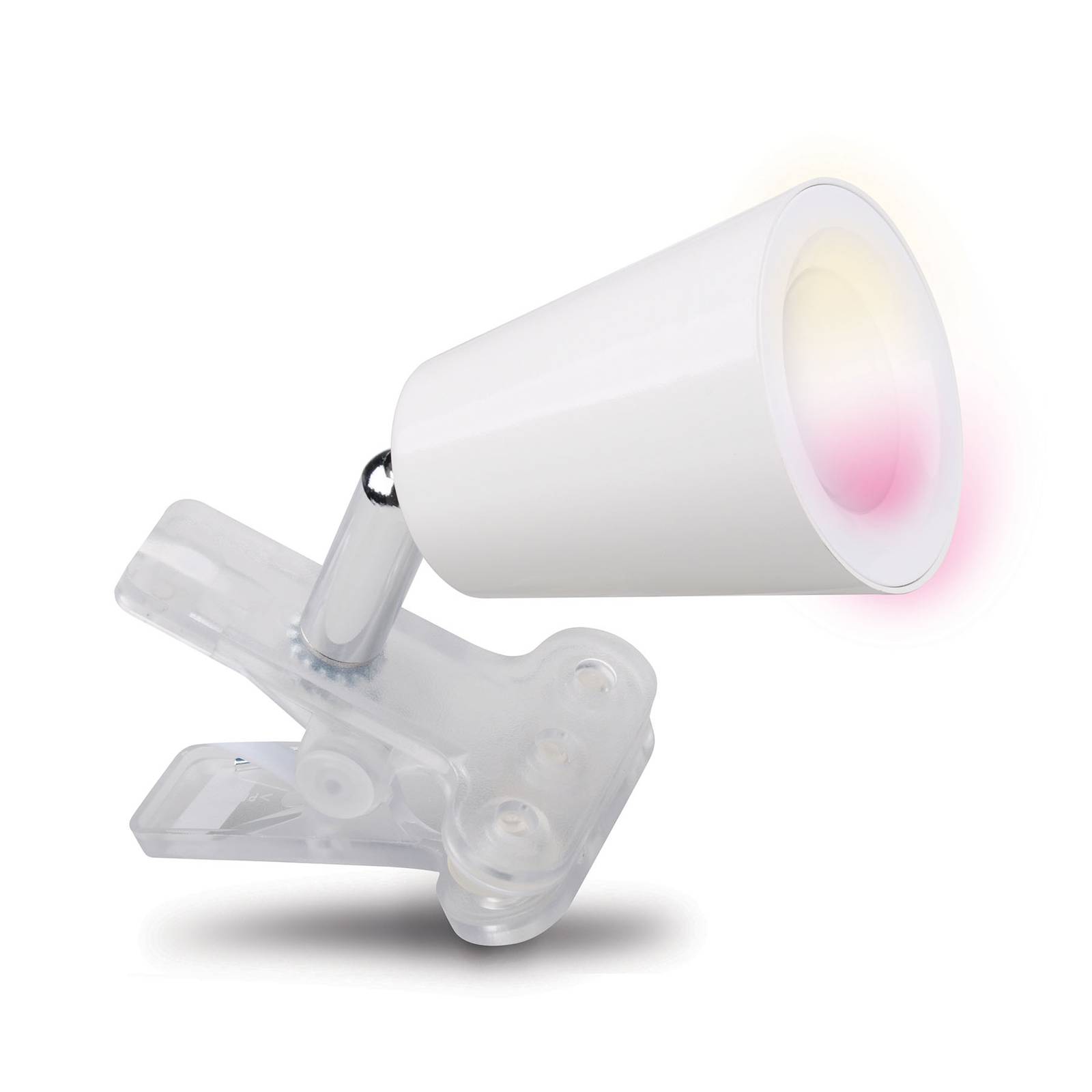 iDual Quartz Clip -LED-klipsilamppu, valkoinen