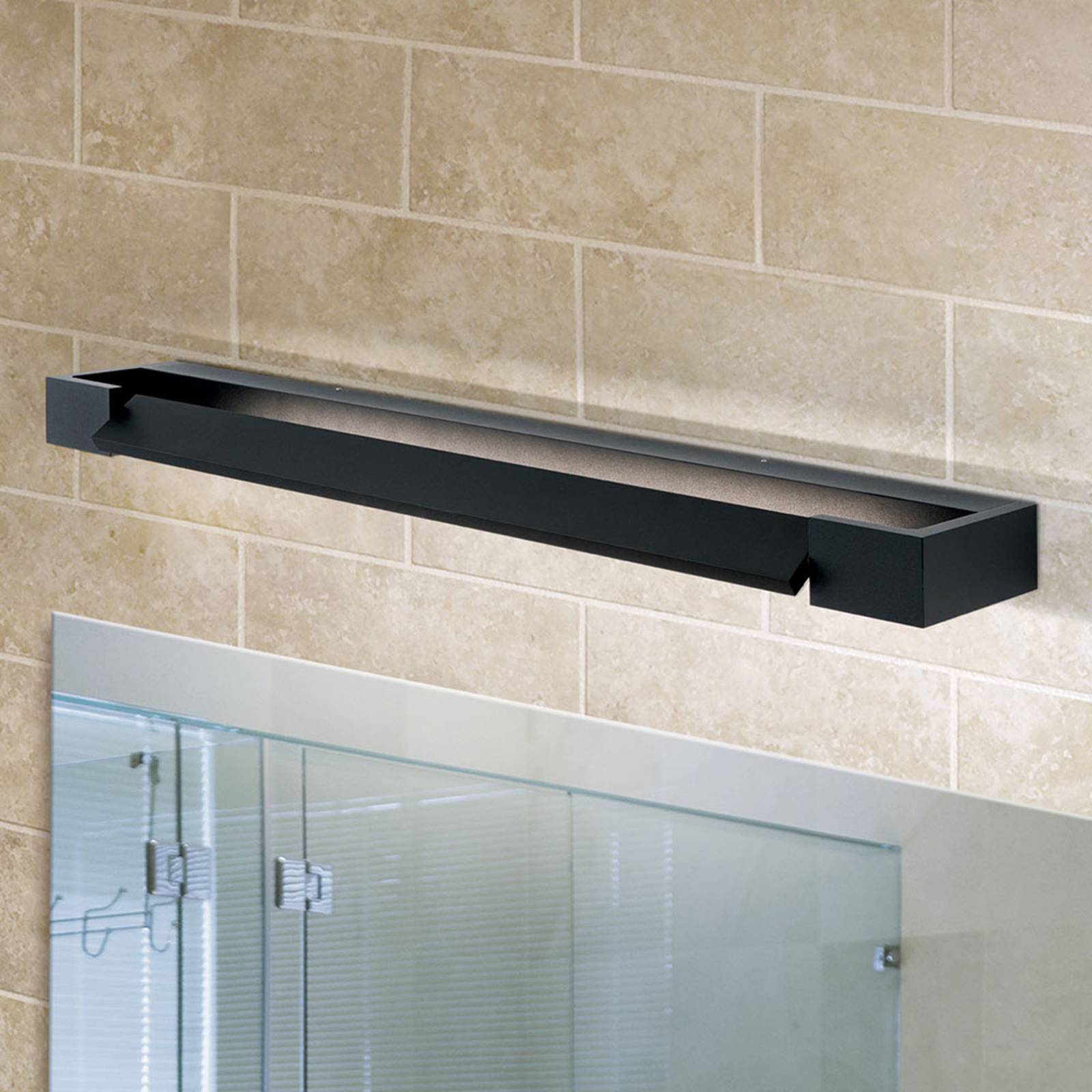 LED-peililamppu Marilyn, musta, leveys 60 cm