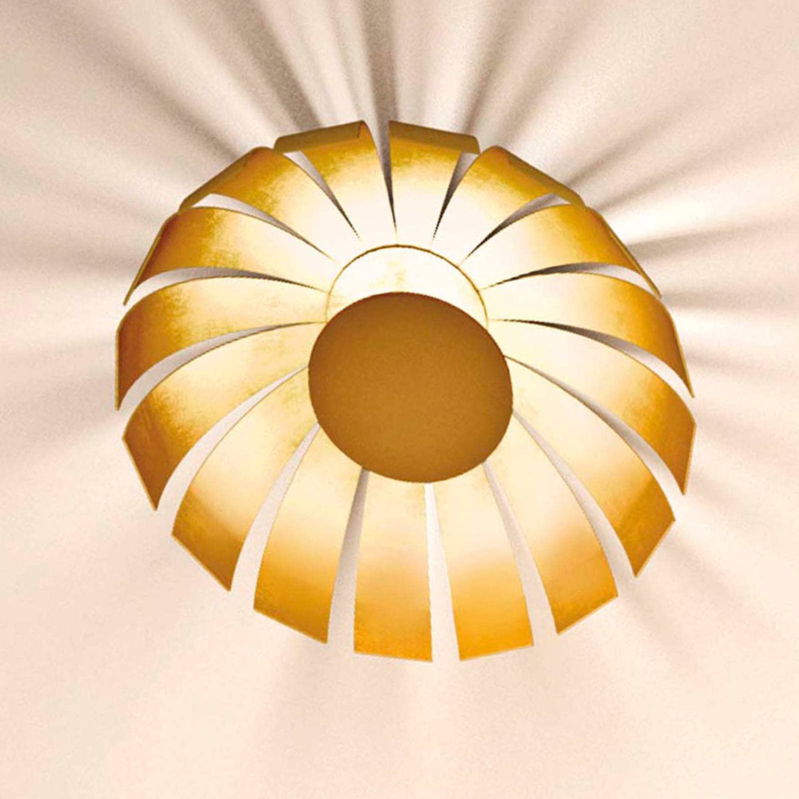 Kullattu LED-design-kattovalaisin Loto, 27 cm