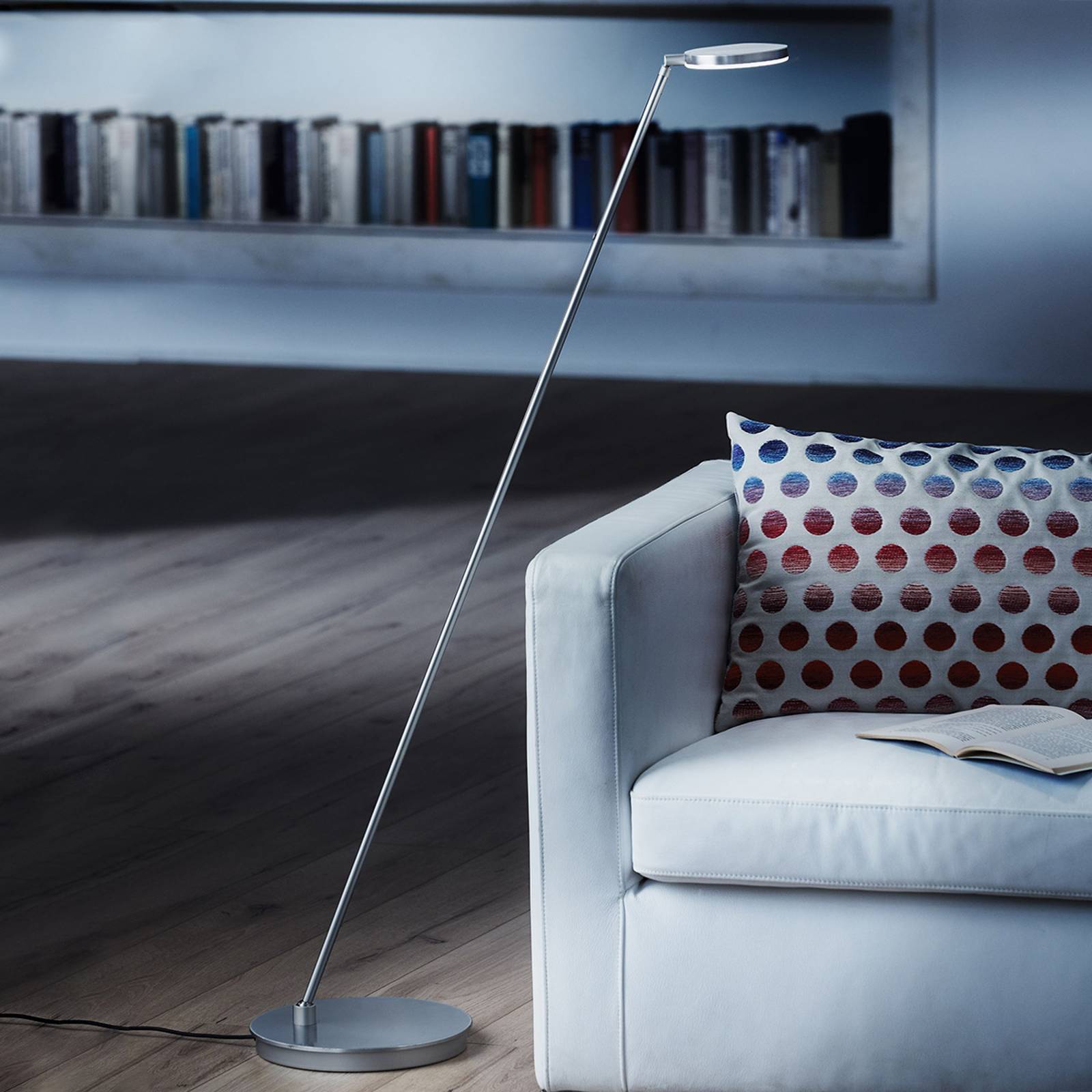 Holtkötter Plano S -LED-lattiavalo, matta-alumiini