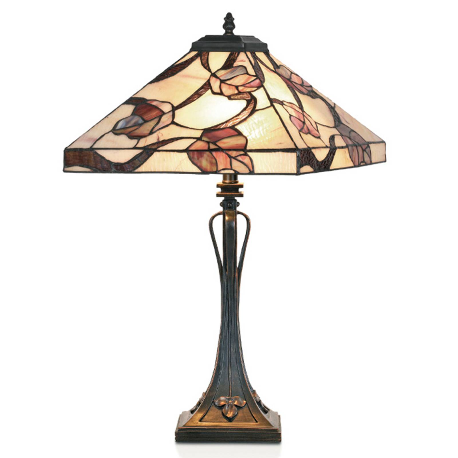 Tiffany-tyylinen APPOLONIA-pöytävalaisin