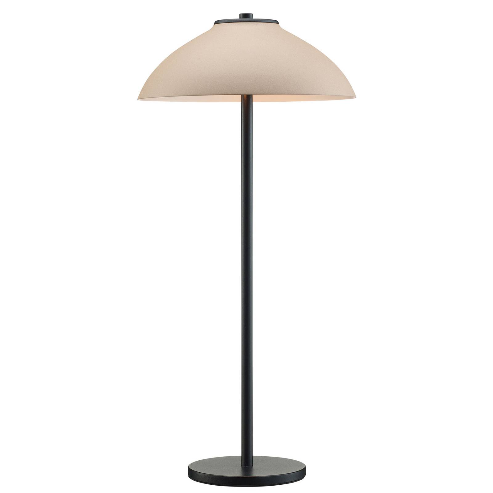 Pöytävalaisin Vali, korkeus 50 cm, musta/beige