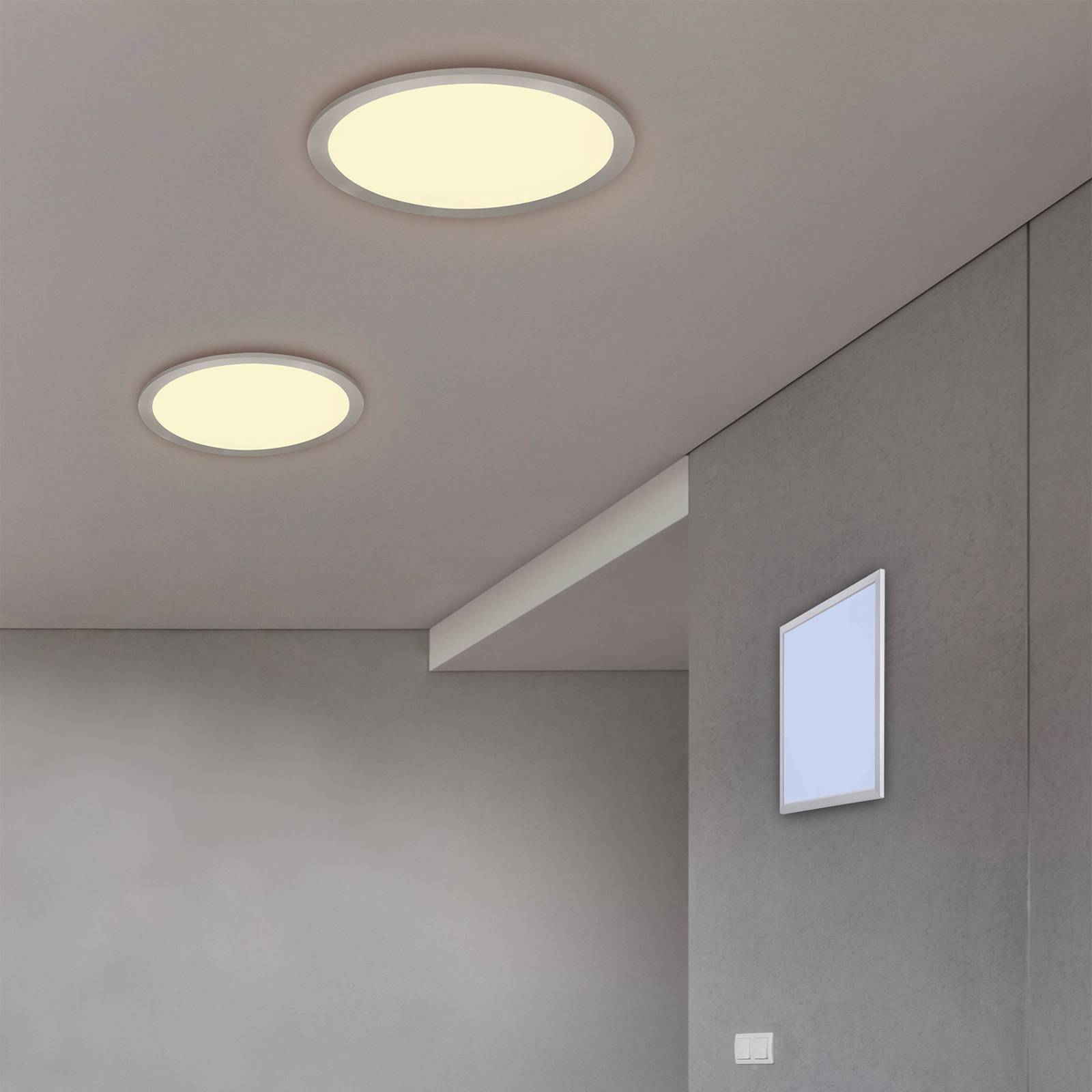 LED-kattovalaisin Alima, CCT, WiZ, Ø 50 cm