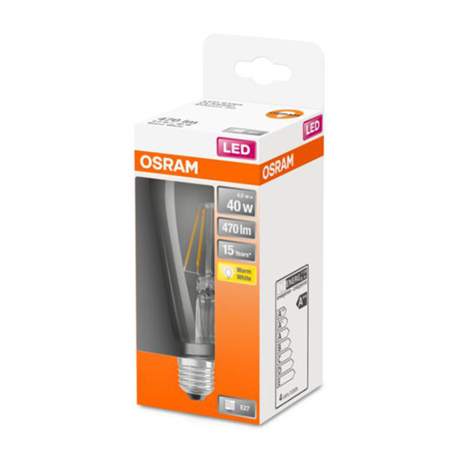 OSRAM Classic ST-LED-lamppu E27 4W 2 700 K kirkas