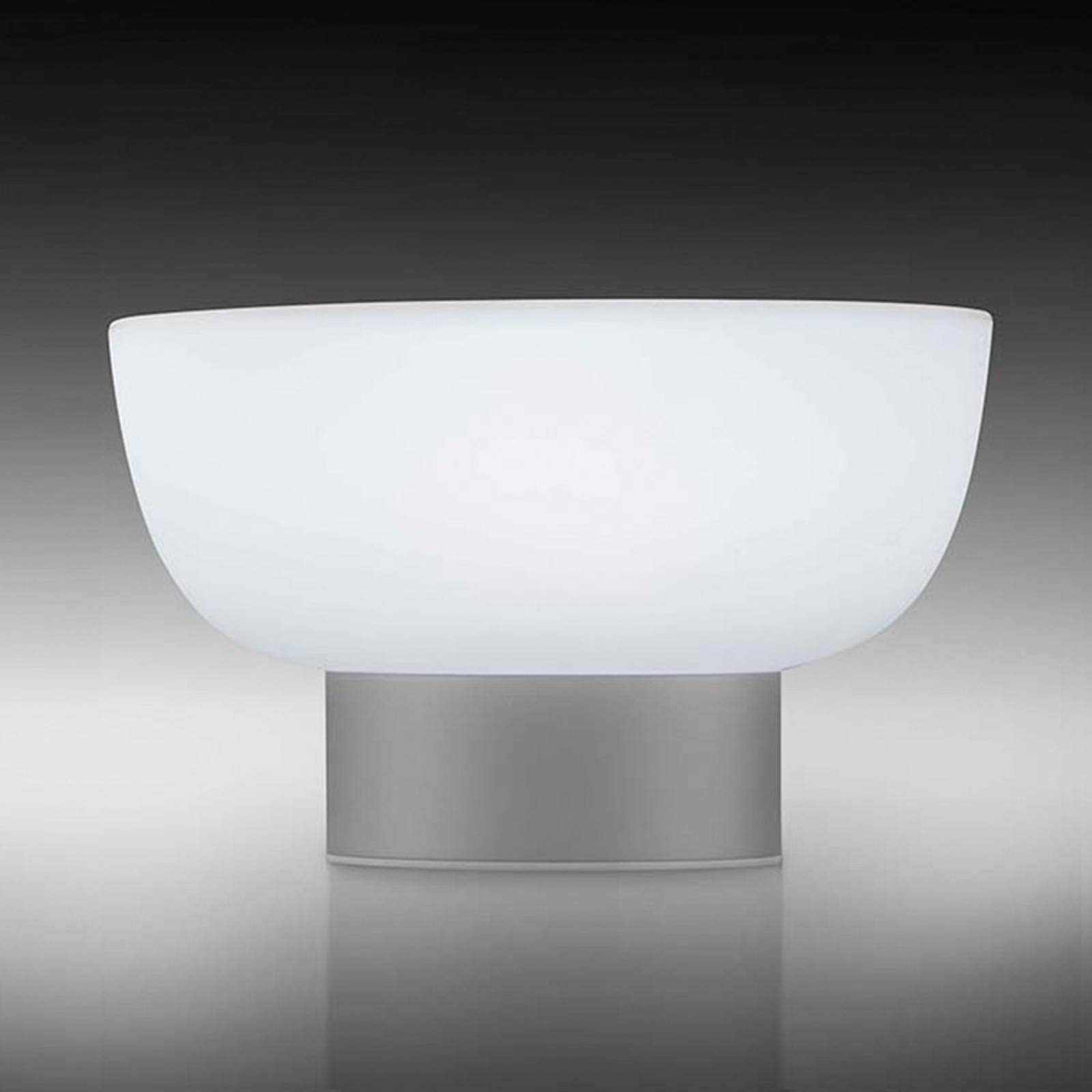 LED-ulkokoristevalaisin Patio, hopea, 20 cm