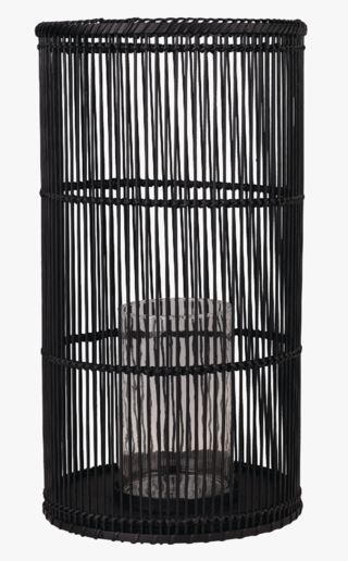 Bamboo large lyhty musta
