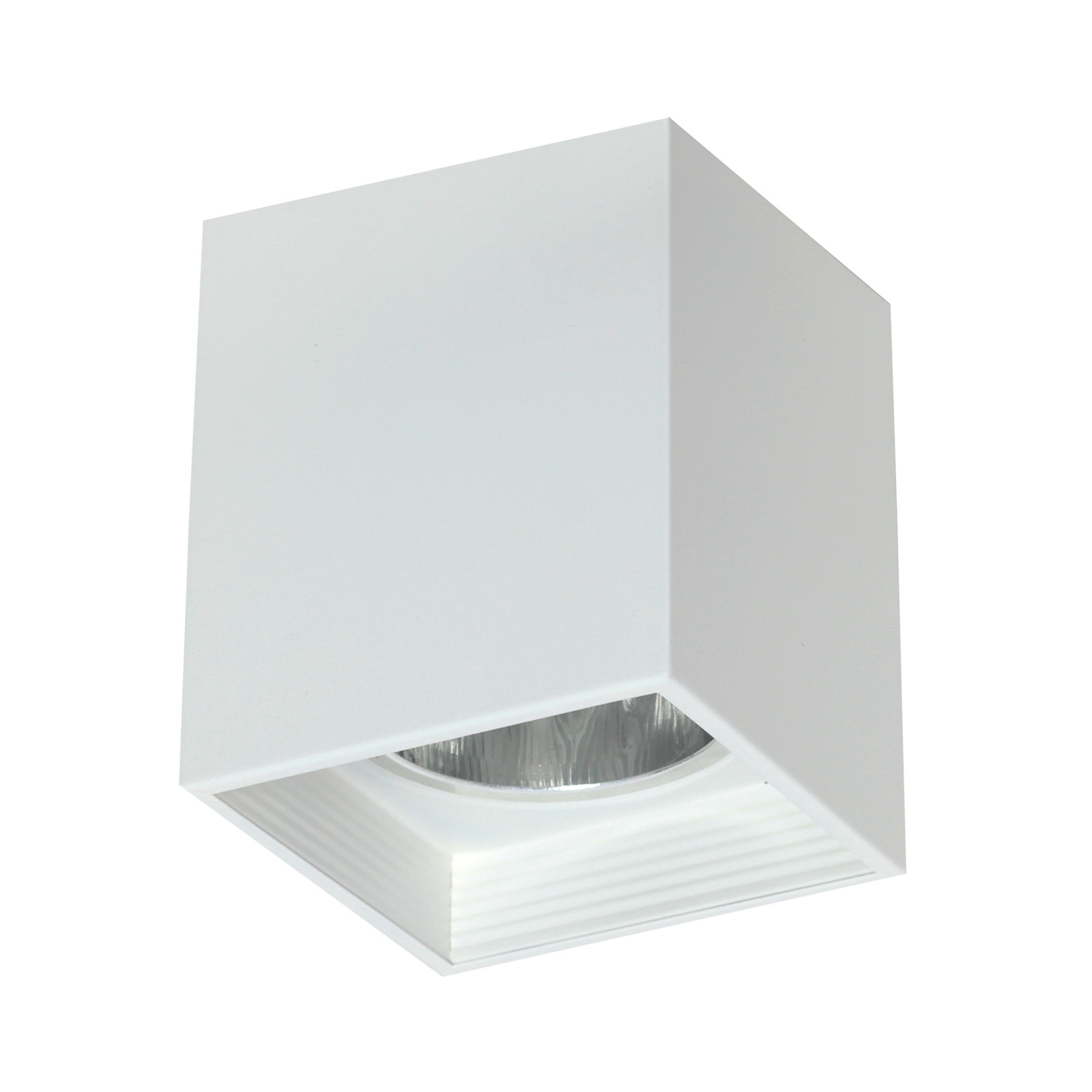 Kattolamppu Downlight square valkoinen, L 9,2 cm