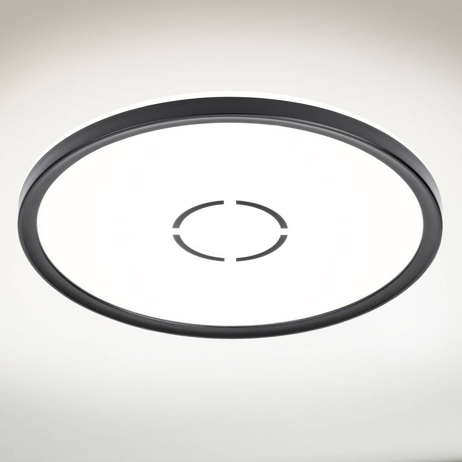 LED-kattovalaisin Free, Ø 29 cm, musta