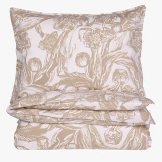 Ink Floral pussilakanasetti percalea hiekka