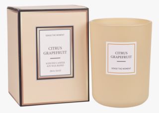 Citrus Grapefruit tuoksukynttilä beige