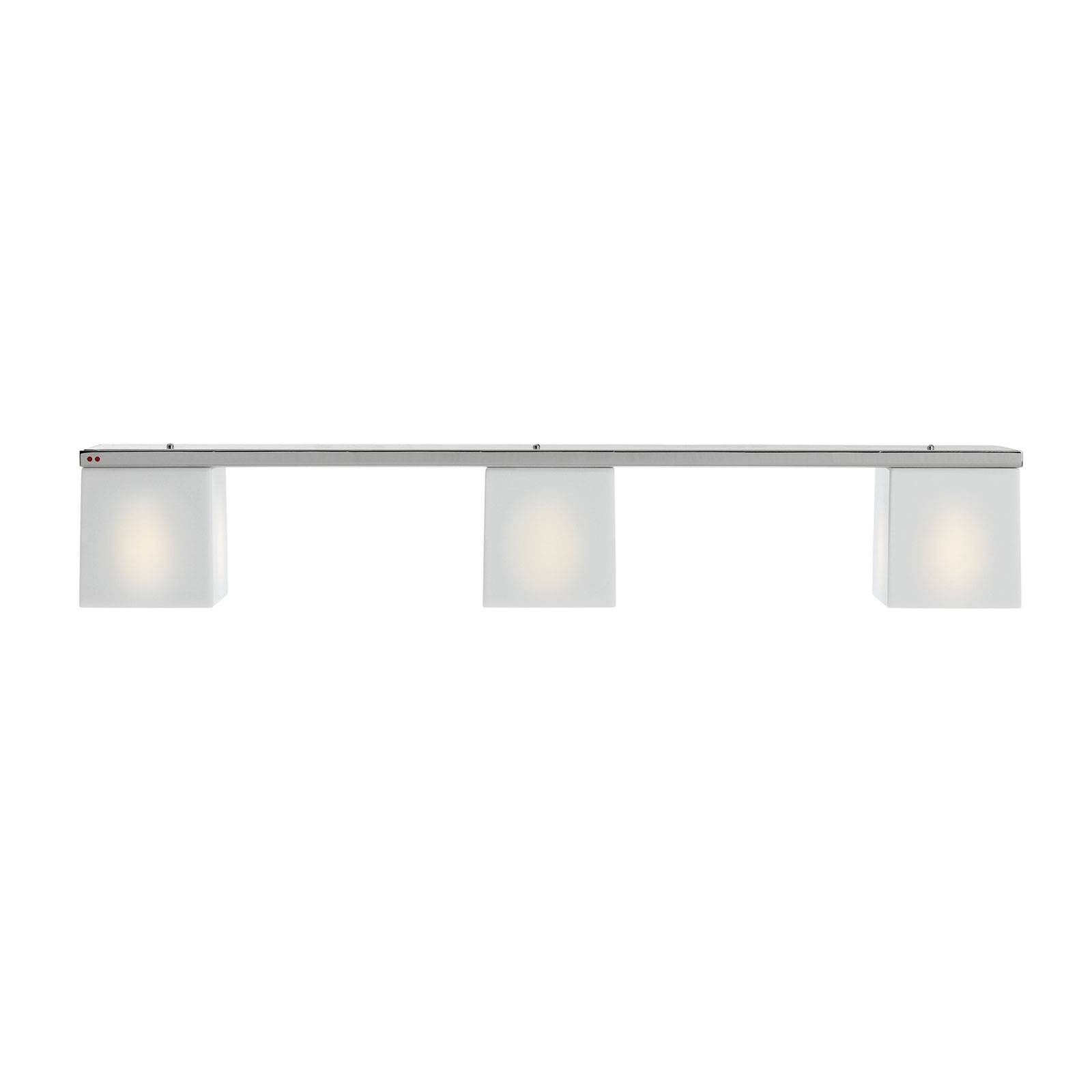 Fabbian Cubetto -kattovalaisin 3-lamp. valkoinen