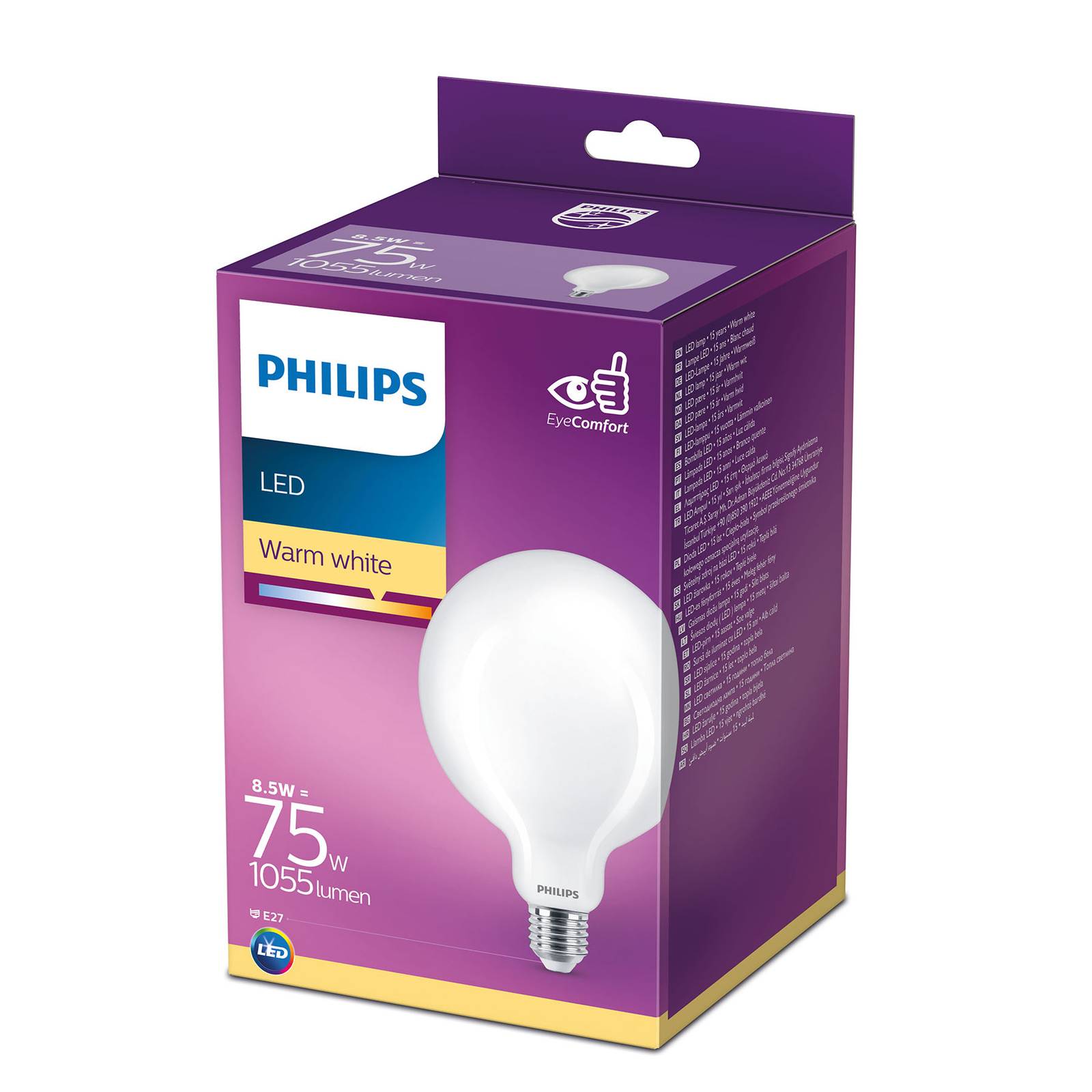 Philips LED Classic globe-lamppu E27 G120 8,5W