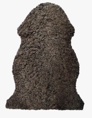 Curly lampaantalja tummanruskea
