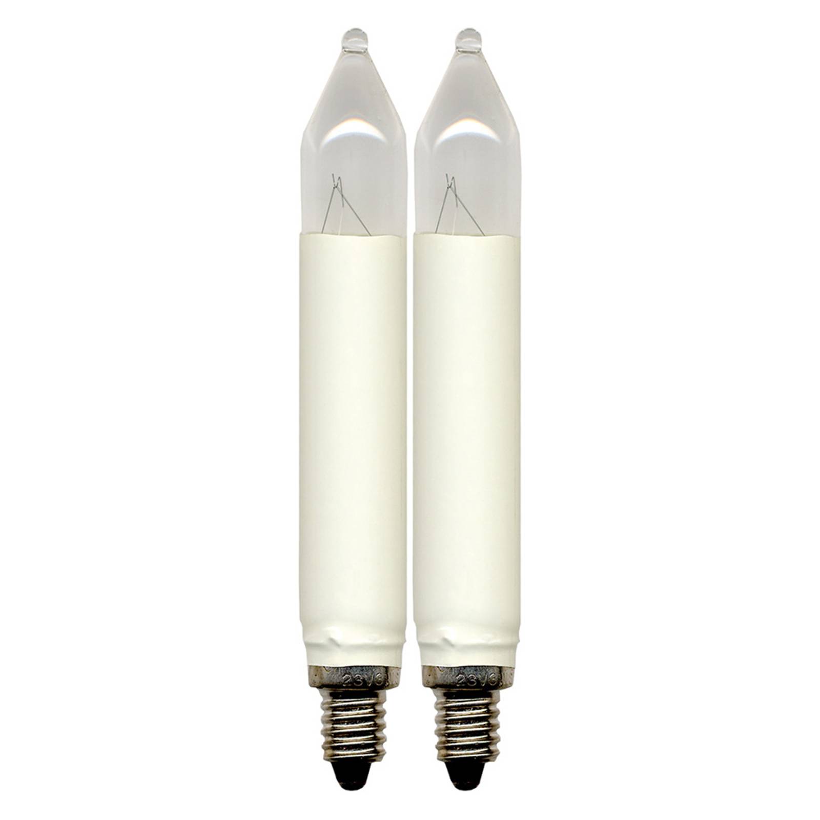 Vaihtolamppu E10 3W 34V 2 kpl/pakkaus 12 cm, Ø 2cm