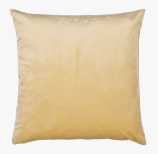 Mali velour koristetyyny vaaleankeltainen