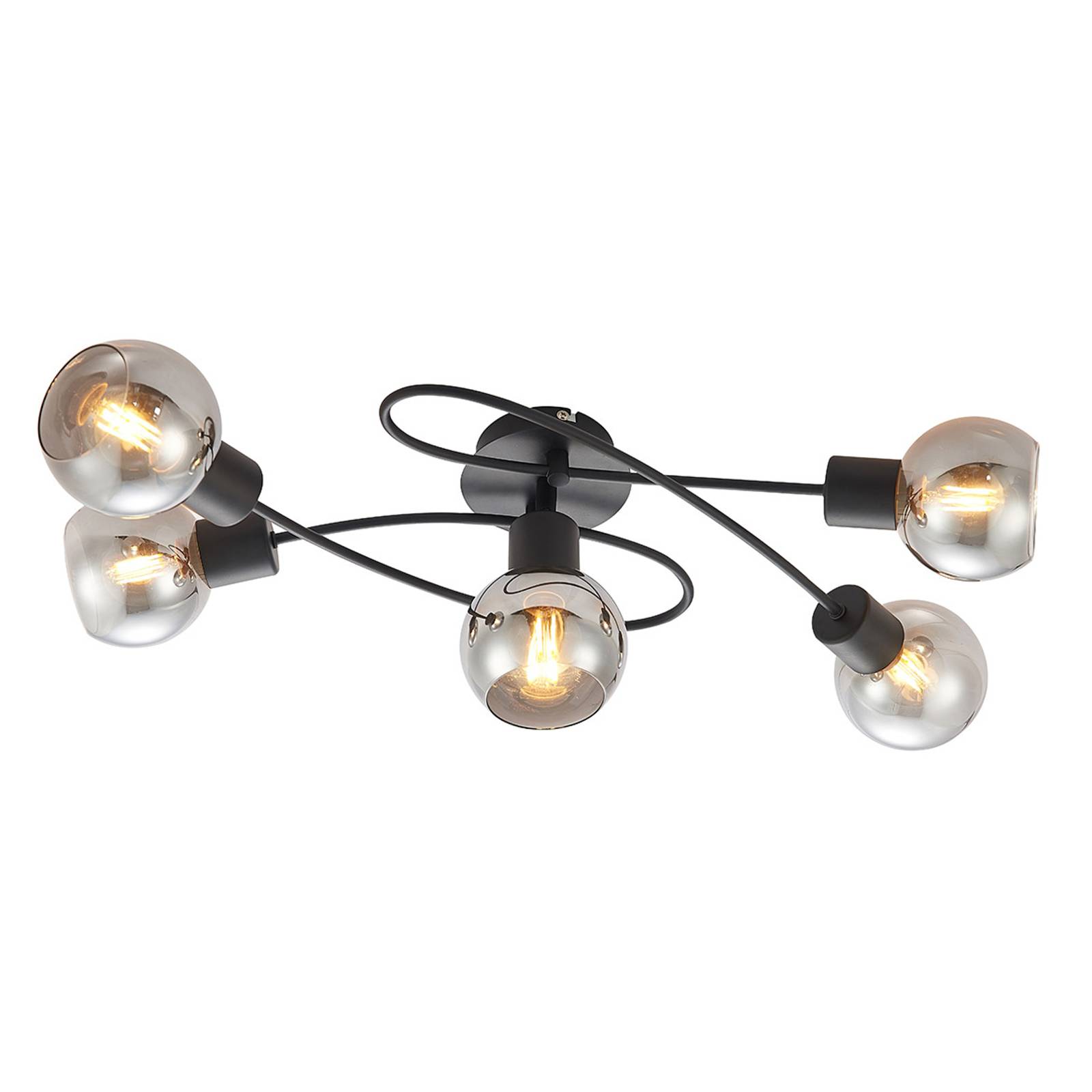 Lindby-LED-kattovalaisin Elaina, 5-lamp. savu