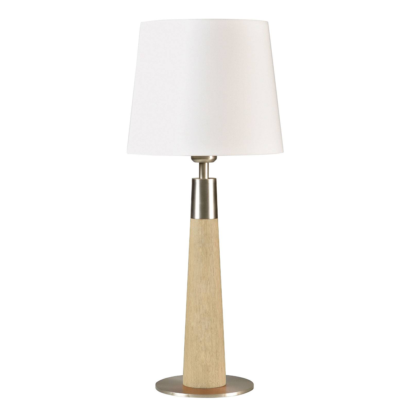 HerzBlut Conico -pöytälamppu valkoinen, tammi 58cm