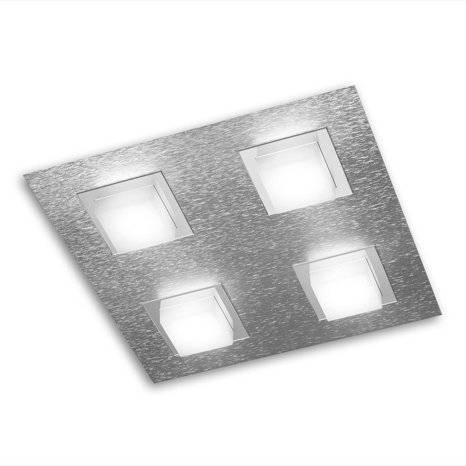GROSSMANN Basic LED-kattovalaisin, 4-lampp., alu