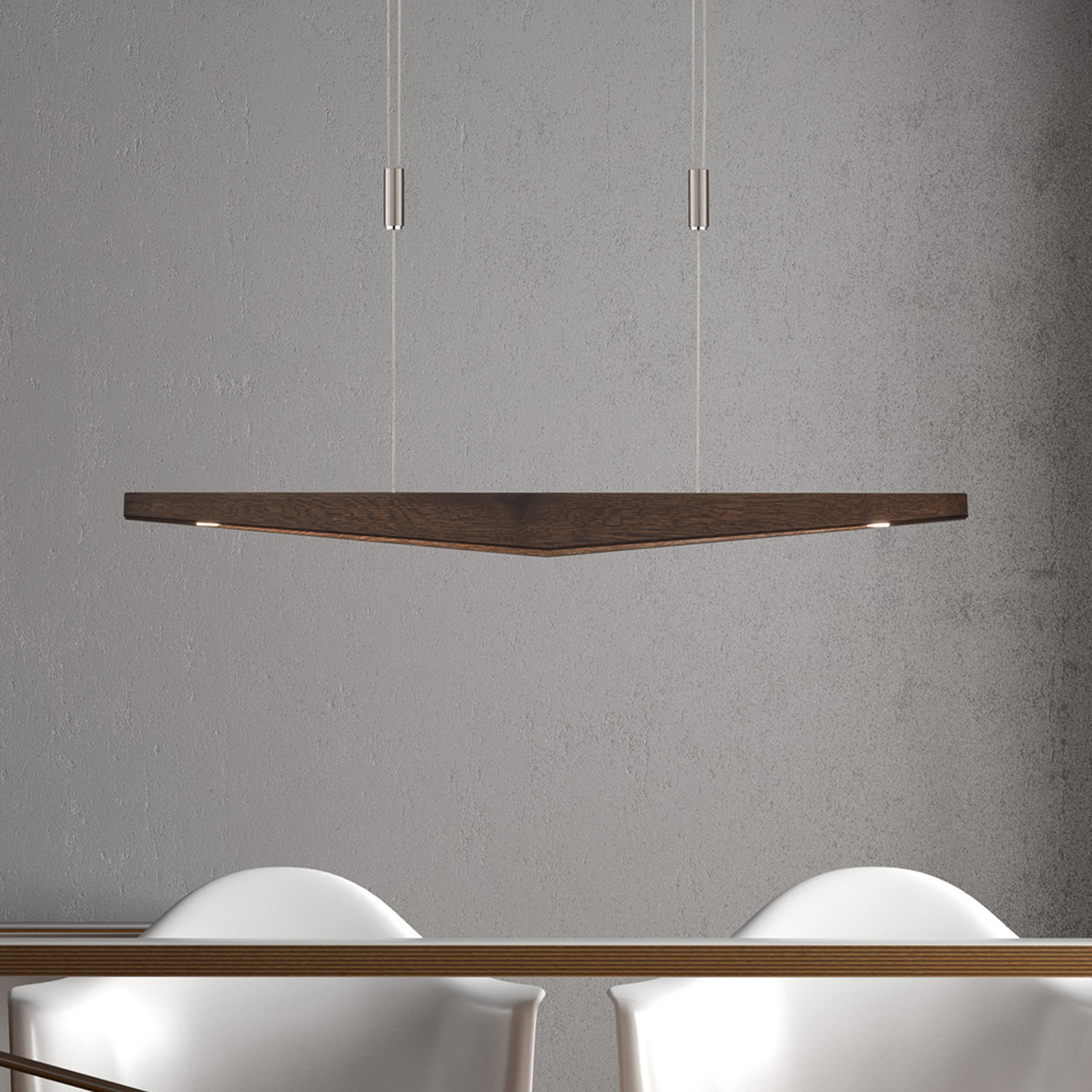 Lucande Dila -LED-riippuvalo siirtomaatammi 88 cm